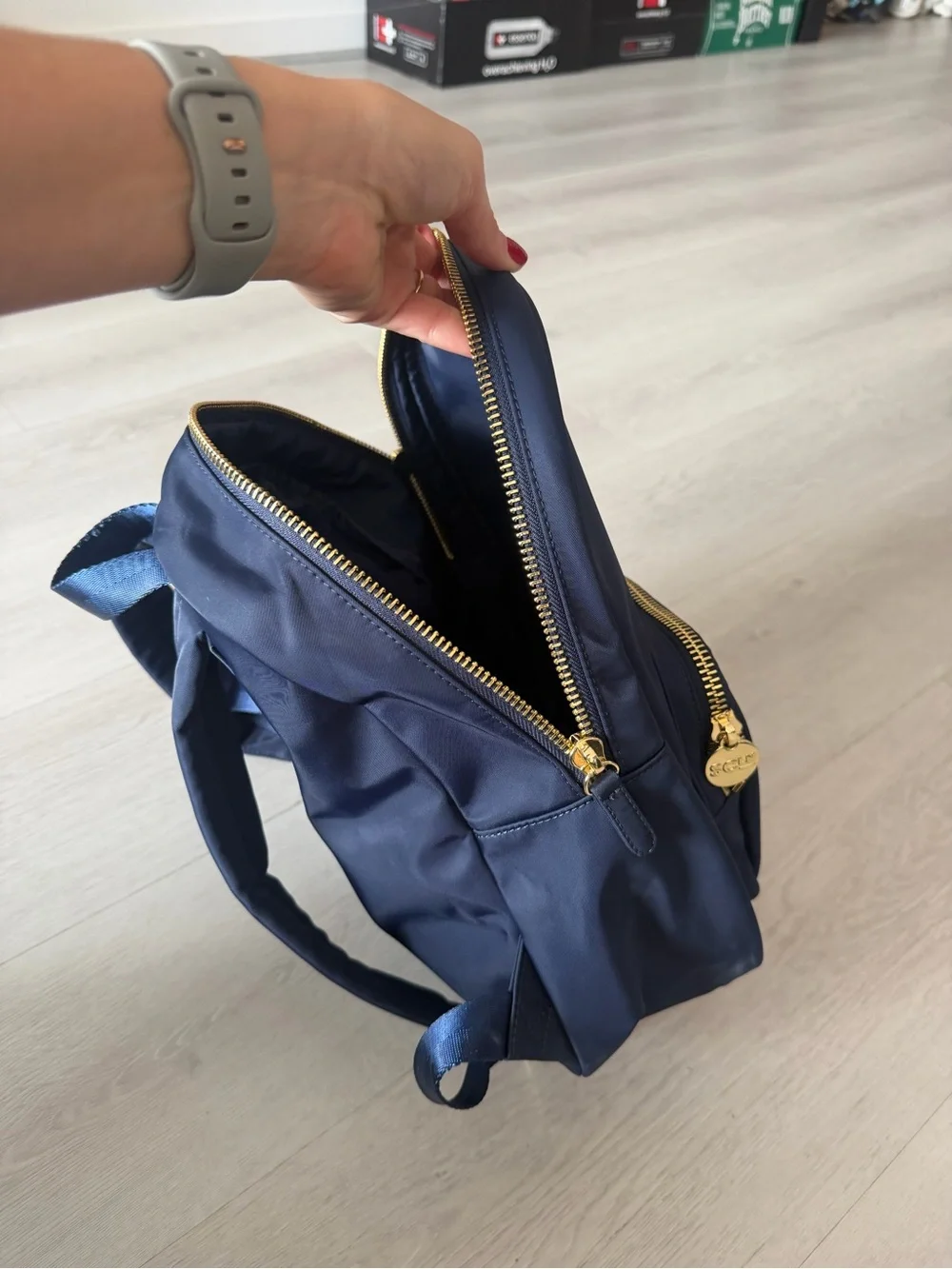 Stoney Clover Lane Navy Blue Backpack